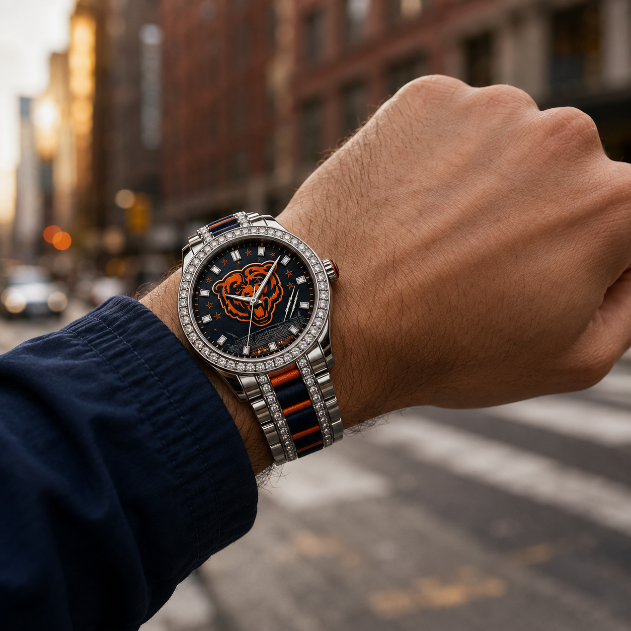 Windy City Navy & Orange Legacy Watch WCNO11